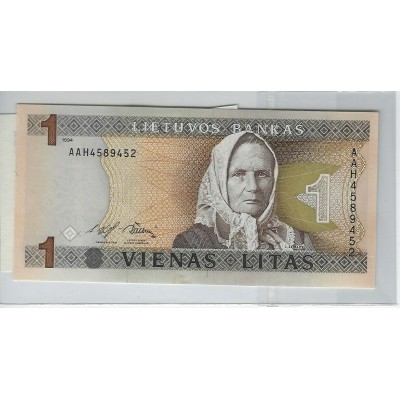Lot de 5 billets de Banque neufs de Lituanie tous différents