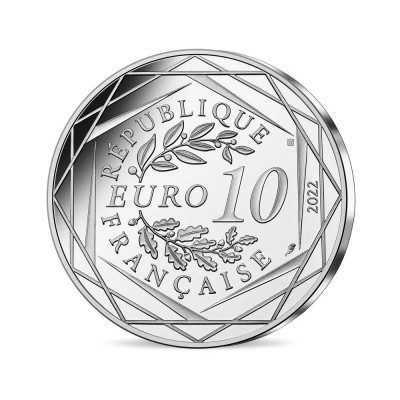 FRANCE 10 Euros Argent Astérix 2022 UNC - Courage n° 18/18