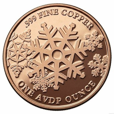 Médaille Cuivre 1 Once 999/1000 Merry Christmas