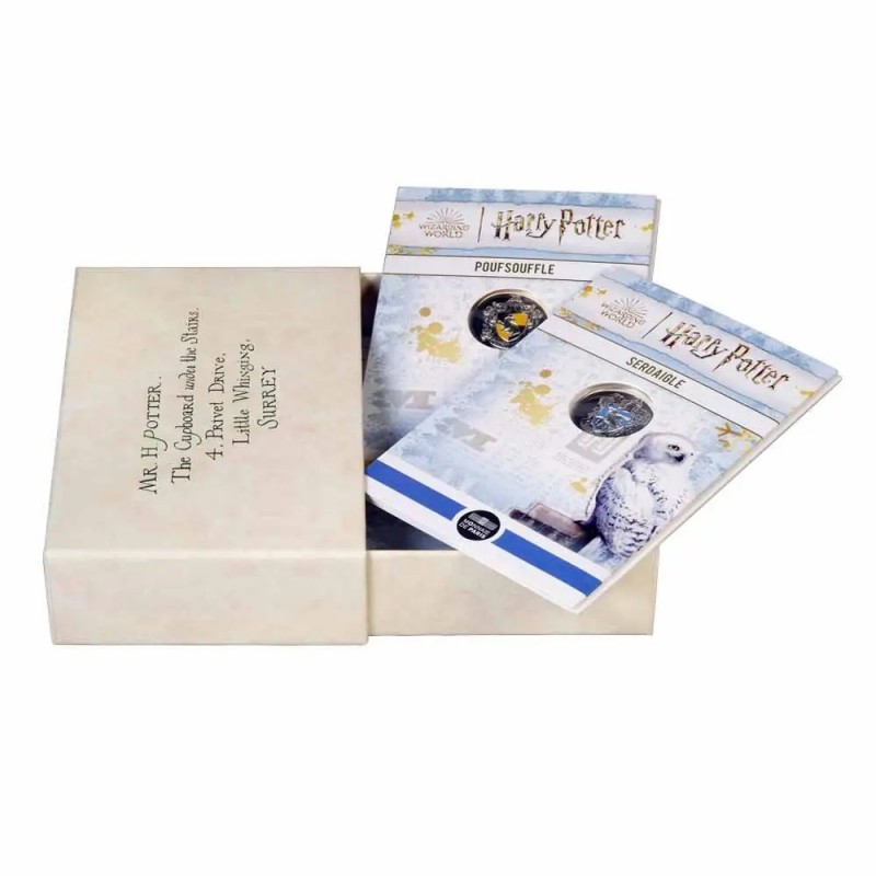 Harry Potter coffret 10 € Blasons - 50 € Lettre d'acceptation 2022 ⏰