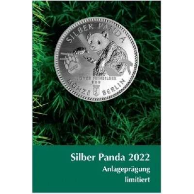 Médaille Argent 999/1000 1 Once Panda 2022