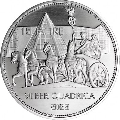 Médaille Argent 1/2 Once Quadriga 2023 ⏰