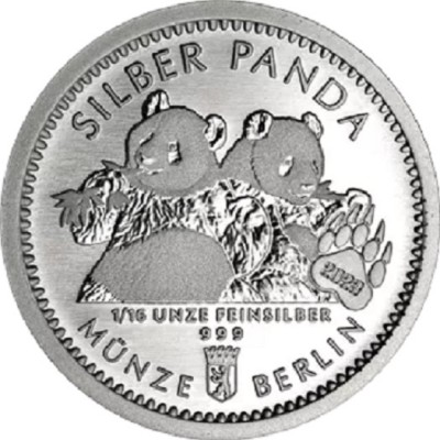 Médaille Argent 999/1000 1/16 Once Panda 2023