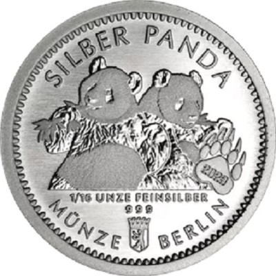 Médaille Argent 999/1000 1/16 Once Panda 2023 ⏰