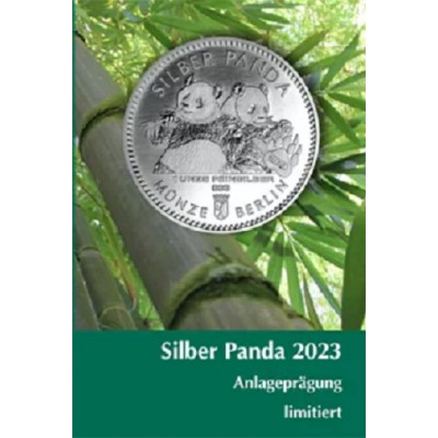 Médaille Argent 999/1000 1/8 Once Panda 2023