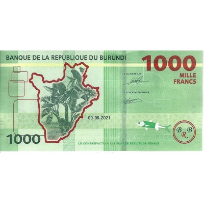 BURUNDI Billet 1 000 Francs 2021