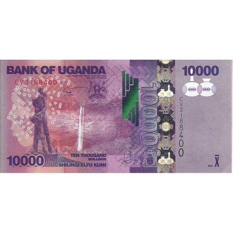 OUGANDA  Billet 10 000 Shillings 2021