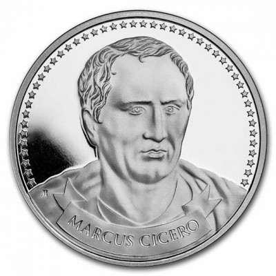 Médaille Argent 999/1000 1 Once Fondateurs de la Liberté Marcus Cicero