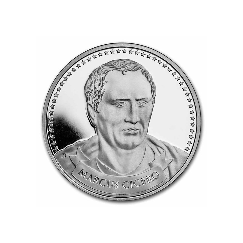Médaille Argent 999/1000 1 Once Fondateurs de la Liberté Marcus Cicero