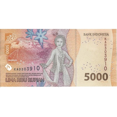 INDONESIE Billet 5 000 Roupies 2022