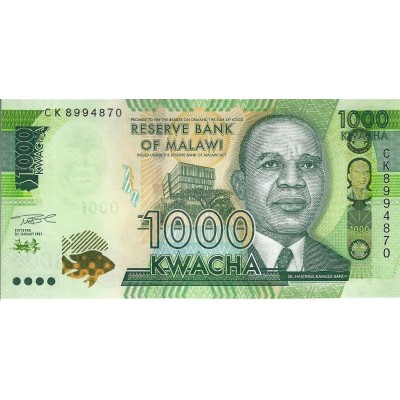 MALAWI Billet 1 000 Kwacha 2021