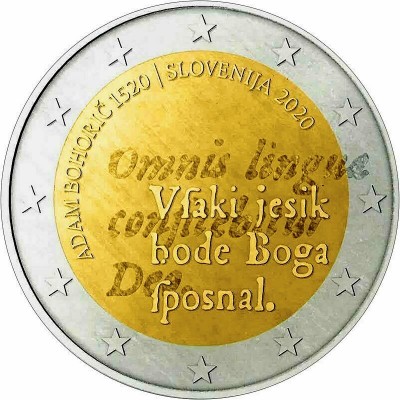 SLOVENIE 2 Euro Adam Bohoric 2020 UNC