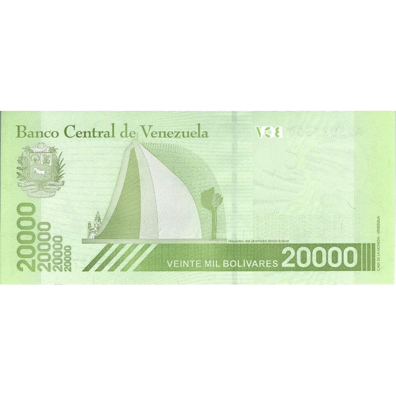 100 Banknoten Venezuela 500.000 Bolívares Soberanos (2020) – Zirkuliert, Mit COA