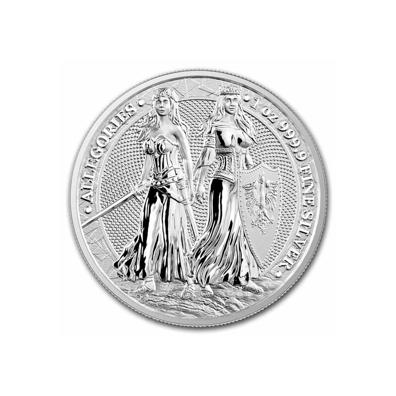 Médaille 5 Mark argent 1 Once Germania / Pologne 2022