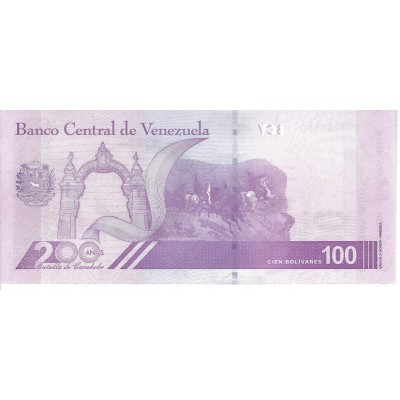 VENEZUELA Billet 100 Bolivares 2021