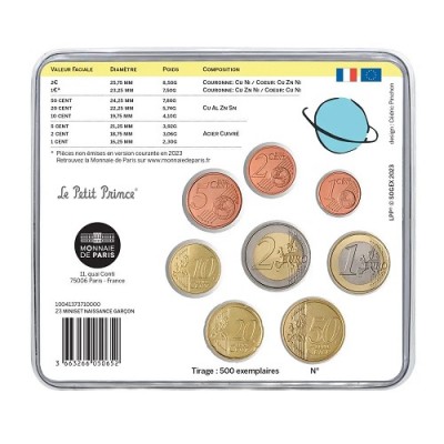 FRANCE Miniset Garçon 2023 ⏰