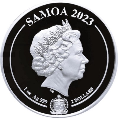 SAMOA 2 Dollars Argent 1 Once Aigle Royal 2023