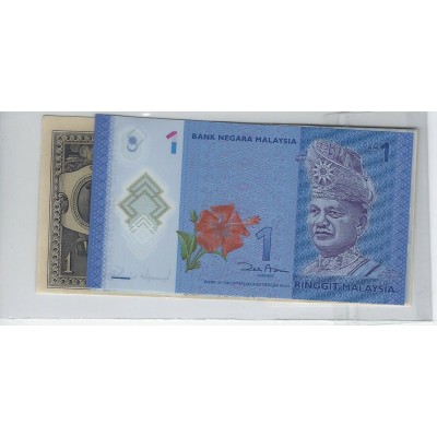 Lot de 3 billets de Banque neufs de Malaisie tous différents