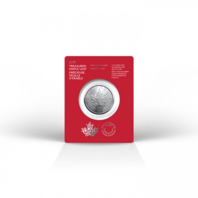CANADA 5 Dollars Argent 1 Once MAPLE LEAF 2023 Année du Lapin