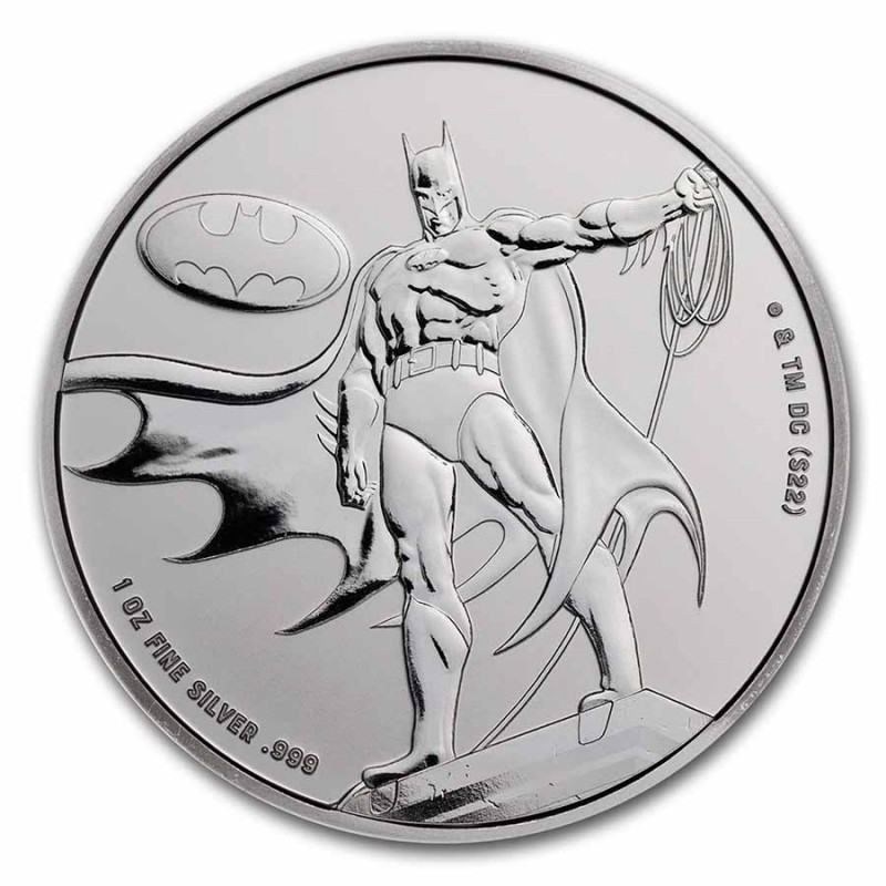 ILES SAMOA 5 Dollars Argent 1 Once Batman 2023 ⏰