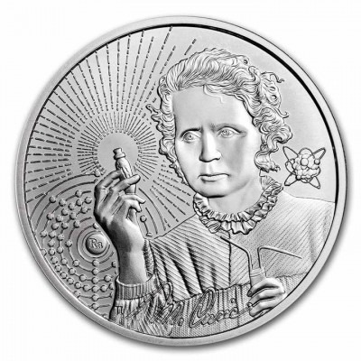 NIUE 2 Dollars Argent 1 Once Marie Curie 2023