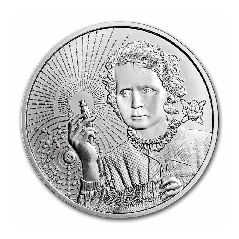 NIUE 2 Dollars Argent 1 Once Marie Curie 2023