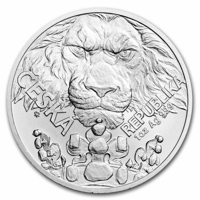 NIUE 2 Dollars Argent 1 Once Lion Tchèque 2023 ⏰