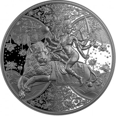 CAMEROUN 2 000 Francs Argent 1 Once Durga 2023