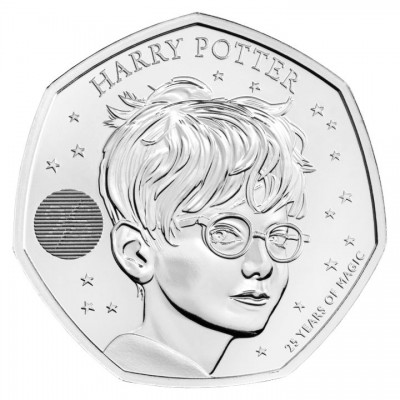 GRANDE BRETAGNE 50 Pence 25 Ans Harry Potter 2022 ⏰