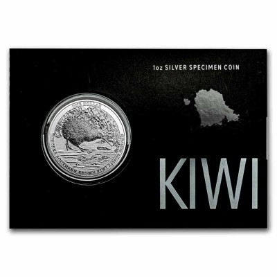 NOUVELLE ZELANDE 1 Dollar Argent 1 Once Kiwi Spécimen 2023