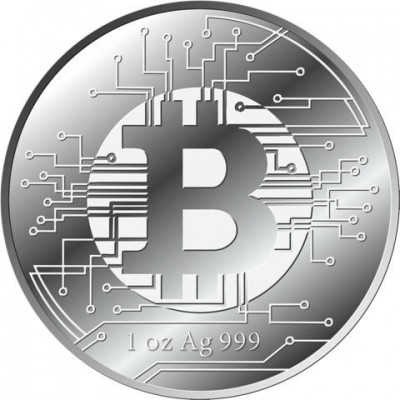 TCHAD 5 000 Francs Argent 1 Once Bitcoin 2022
