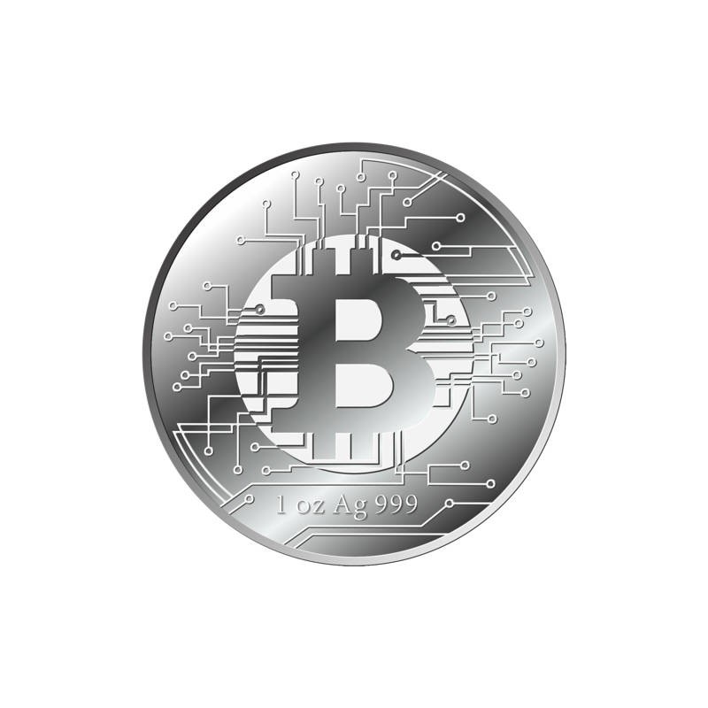 TCHAD 5 000 Francs Argent 1 Once Bitcoin 2022 ⏰