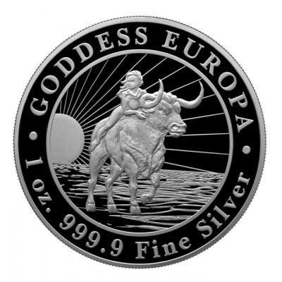 TCHAD 5 000 Francs Argent 1 Once Goddess Europe 2023 ⏰