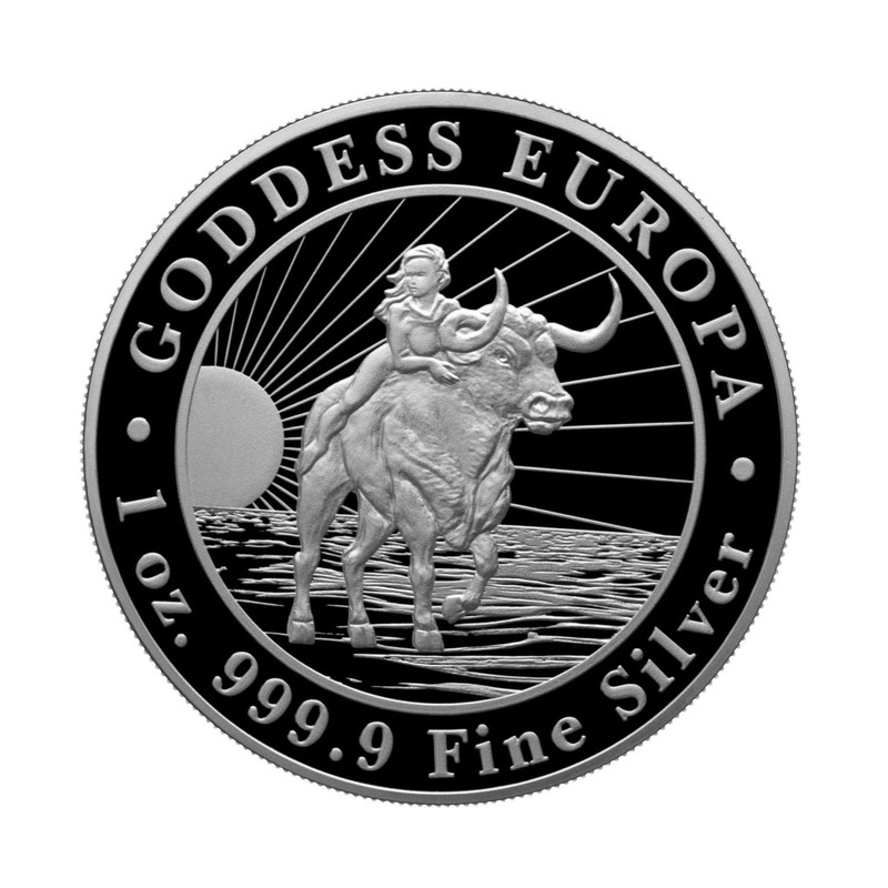 TCHAD 5 000 Francs Argent 1 Once Goddess Europe 2023