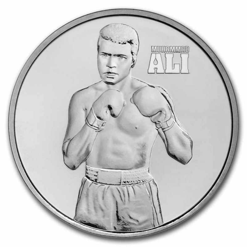 NIUE 2 Dollars Argent 1 Once Mohammed Ali 2023 ⏰