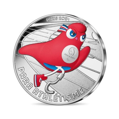 FRANCE Collection JO 2024 10 Euros Argent 2023 Para Athlétisme 1/18 ⏰