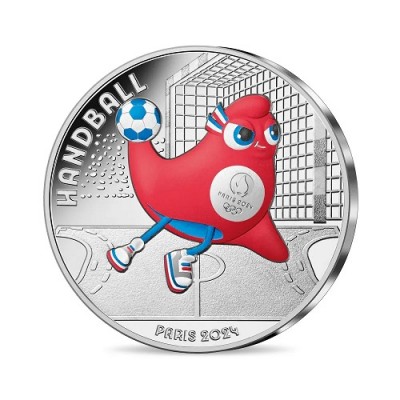 FRANCE Collection JO 2024 10 Euros Argent 2023 Hand-Ball 2/18