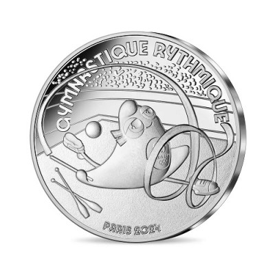 FRANCE Collection JO 2024 10 Euros Argent 2023 Gymnastique rythmique 7/18 ⏰