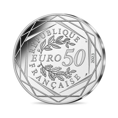 FRANCE Collection JO 2024 50 Euros Argent 2023 Tous Engagés 2/4