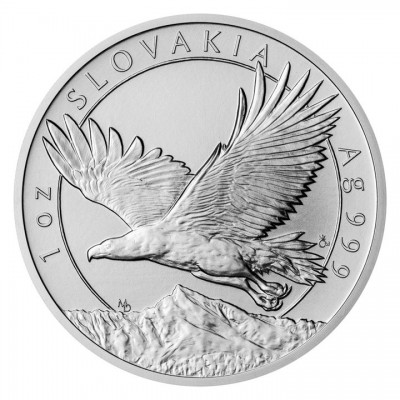 NIUE 4 Dollars Argent 2 x 1 Once Lion Tchèque / Aigle Slovaque 2023