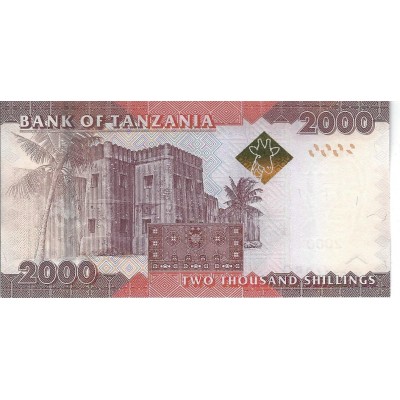 TANZANIE Billet 2 000 Shillings 2020