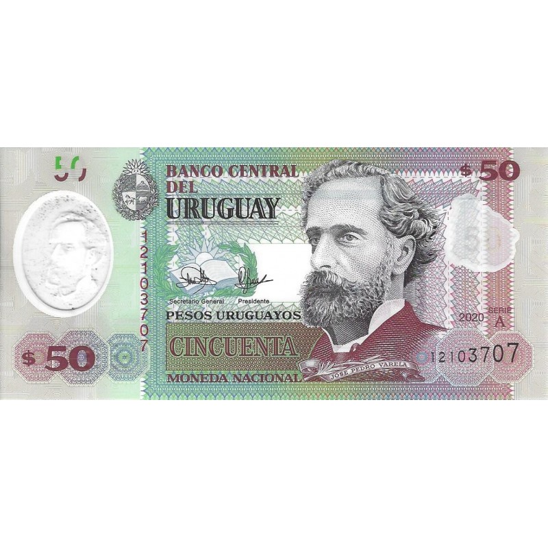 URUGUAY Billet 50 Pesos 2020