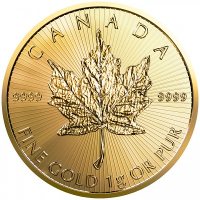 CANADA Maple Leaf 50 Cent 1 gramme or 2023 ⏰