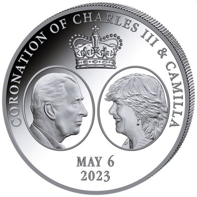 CAMEROUN 1 000 Francs Argent 1 Once Couronnement Charles III 2023 ⏰