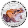 DOMINIQUE 2 Dollars Argent 1 Once Couleur Grenouille Poulet des Montagnes 2022 ⏰