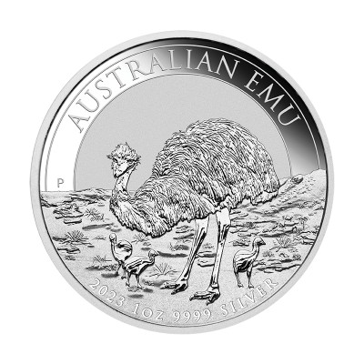AUSTRALIE 1 Dollar Argent 1 Once Emeu 2023