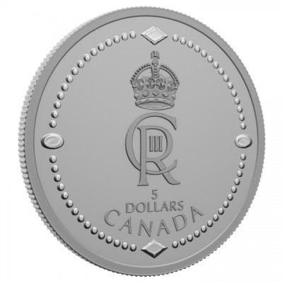 CANADA 5 Dollars Argent Sa Majesté le Roi Charles III 2023