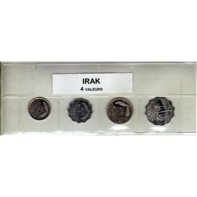 Irak série de 4 pièces de monnaie