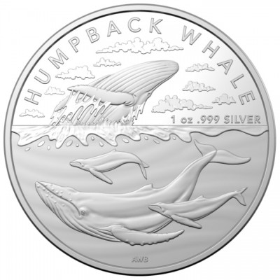 RAM AUSTRALIE 1 Dollar 1 Once Baleina à Bosse 2023 ⏰