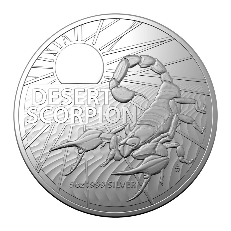 RAM AUSTRALIE 5 Dollars Argent 5 Onces Scorpion du Désert 2023